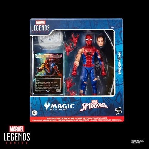 Spider-Man Marvel Legends Magic: The Gathering Battle-Damaged Spider-Man 6-Inch Action Figure and Card - for just $42.99! 