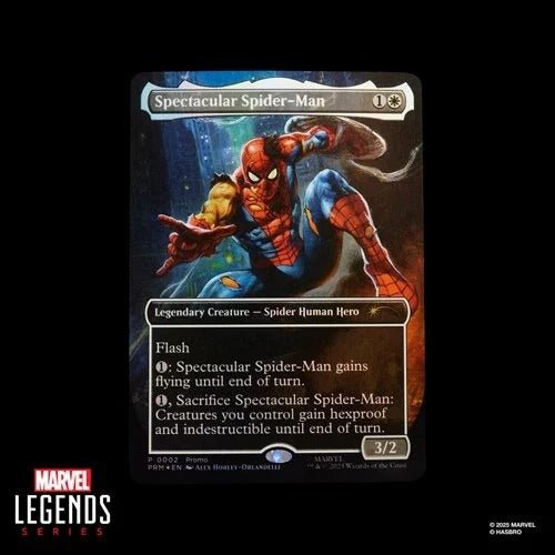 Spider-Man Marvel Legends Magic: The Gathering Battle-Damaged Spider-Man 6-Inch Action Figure and Card - for just $42.99! 