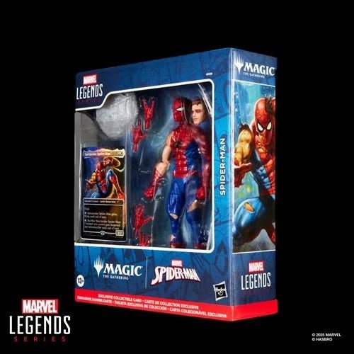 Spider-Man Marvel Legends Magic: The Gathering Battle-Damaged Spider-Man 6-Inch Action Figure and Card - for just $42.99! 