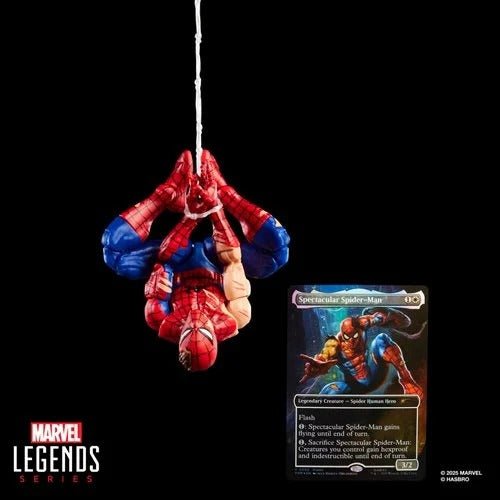 Spider-Man Marvel Legends Magic: The Gathering Battle-Damaged Spider-Man 6-Inch Action Figure and Card - for just $42.99! 