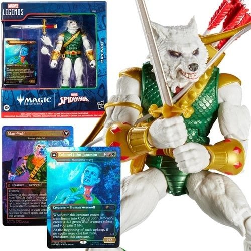 Spider-Man Marvel Legends Magic: The Gathering Man-Wolf 6-Inch Action Figure and Card - for just $42.67! 