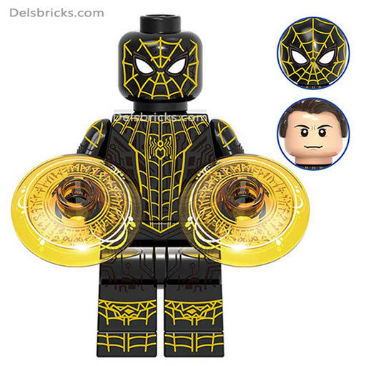 Spider-Man Black & Yellow Suit Lego-Compatible Minifigures - Premium Spiderman Lego Minifigures - Just $3.99! Shop now at Retro Gaming of Denver