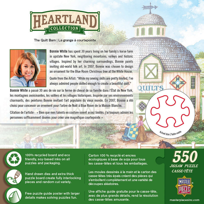 Heartland - The Quilt Barn 550 Piece Jigsaw Puzzle - Just $14.99! Shop now at Retro Gaming of Denver