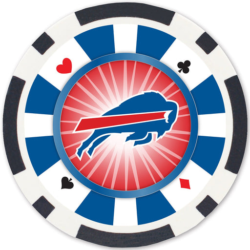 Buffalo Bills 100 Piece Poker Chips - Just $29.99! Shop now at Retro Gaming of Denver