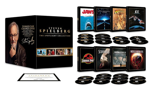 Spielberg 8-Film Steelbook Library Case Spotlight Collection (4K Ultra HD + Blu-ray + Digital) - for just $239.99! 