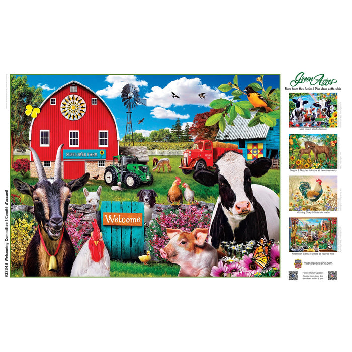 Green Acres - Welcoming Committee 300 Piece EZ Grip Jigsaw Puzzle - Just $14.99! Shop now at Retro Gaming of Denver