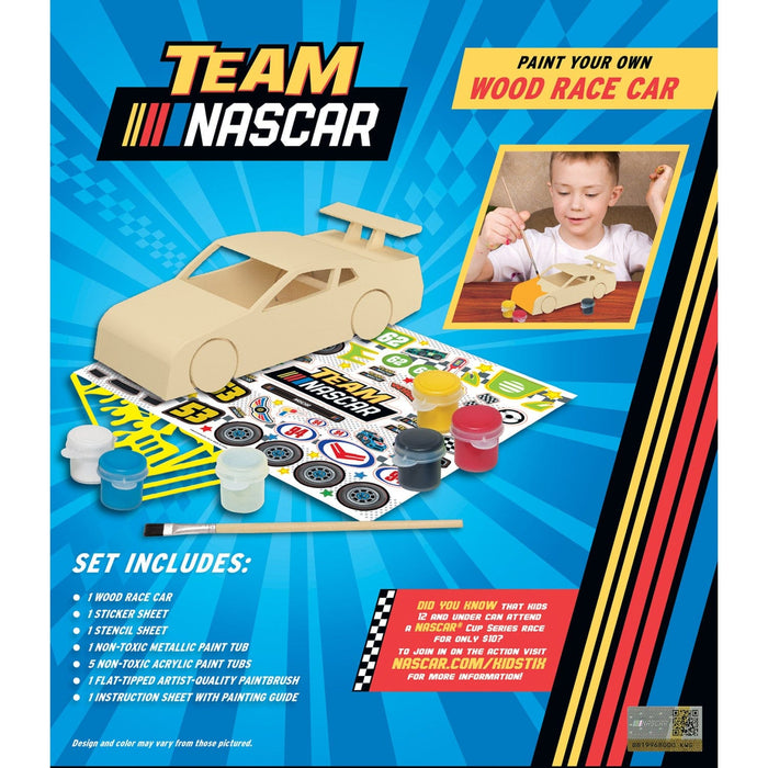 NASCAR - Wood Race Car Craft Set - for just $12.99! 