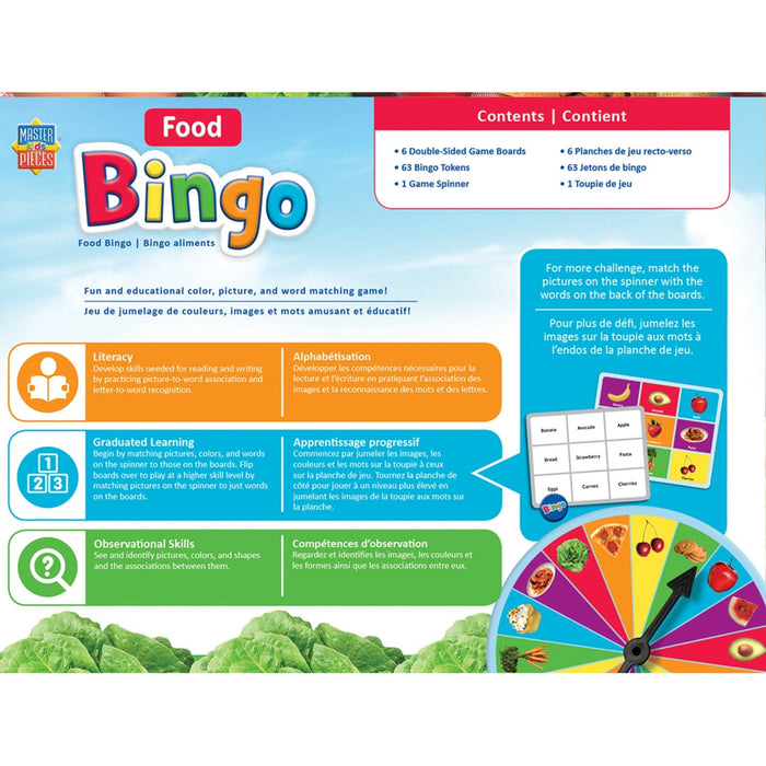 Educational - Food Bingo Game - for just $12.99! 