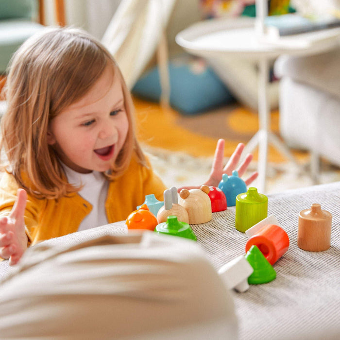 Forest Animals Wooden Stacking Toy - Just $39.99! Shop now at Retro Gaming of Denver