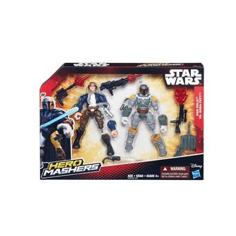 Star Wars Hero Mashers Battle Pack Action Figures - Han Solo vs Boba Fett - for just $41.67! 