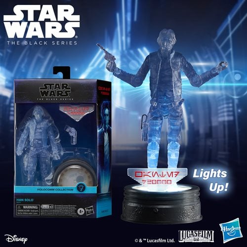 Star Wars The Black Series Holocomm Collection Han Solo 6-Inch Action Figure with Light-Up Holopuck - Just $28.90! Shop now at Retro Gaming of Denver