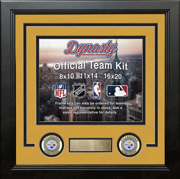 Pittsburgh Steelers Custom NFL Football 11x14 Picture Frame Kit (Multiple Colors) - for just $47.99! 