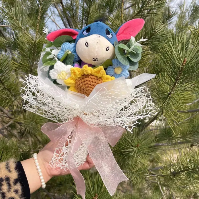 Stitch Plush Flower Bouquet – Kawaii Handmade Gift for Valentine - for just $25.95! 