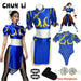 Chun Li Cosplay Costume – Street Fighter Blue Cheongsam Set with Headdress - for just $63.95! 