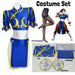 Chun Li Cosplay Costume – Street Fighter Blue Cheongsam Set with Headdress - for just $63.95! 