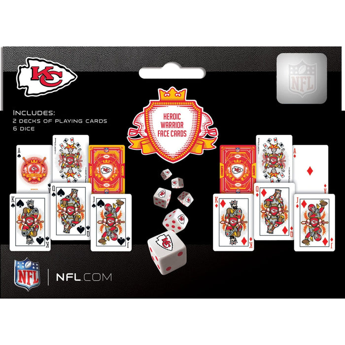 Kansas City Chiefs - 2-Pack Playing Cards & Dice Set - for just $19.99! 