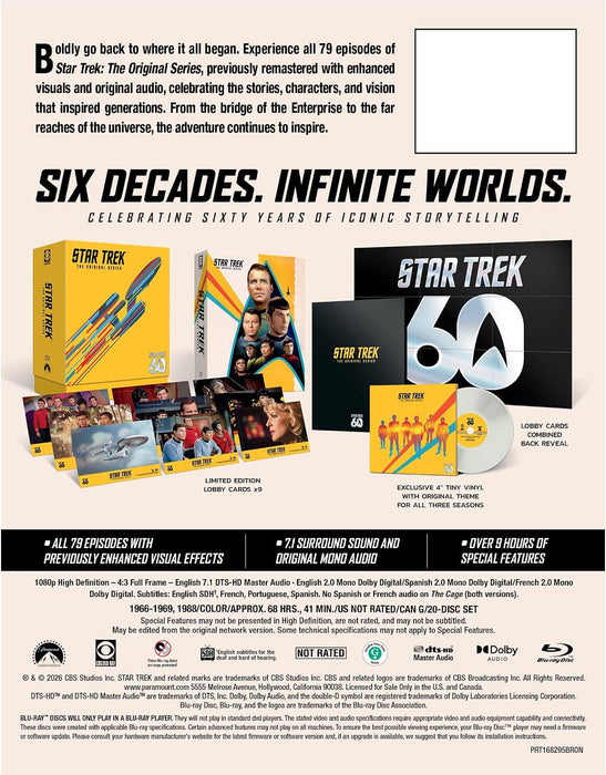 Star Trek: The Original Series - 60th Anniversary Limited Edition Boxset (Blu-ray) - for just $167.99! 