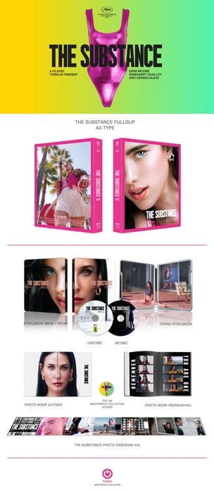 The Substance - Kimchi Exclusive Steelbook [A2 Full Slip] (4K Ultra HD + Blu-ray) - for just $101.99! 