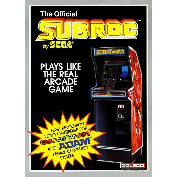 Subroc (Colecovision) - Just $0! Shop now at Retro Gaming of Denver