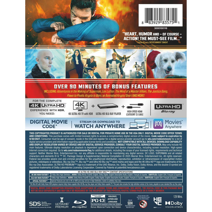 Superman (2025) - Limited Edition Steelbook (4K Ultra HD + Blu-ray + Digital) - for just $74.99! 