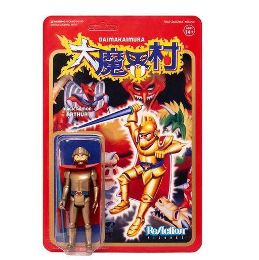 Super7 Ghosts N Goblins Reaction Figure - Arthur With Armor (Gold)(Japanese) - for just $18.67! 