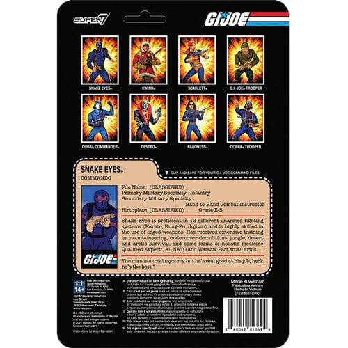 Super7 G.I. Joe 3 3/4-Inch ReAction Figure - Select Figure(s) - Just $18.70! Shop now at Retro Gaming of Denver