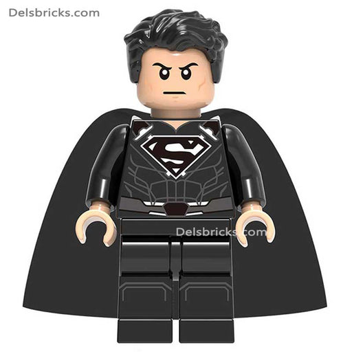 Superman Black Suit Lego-Compatible Minifigure - Premium Minifigures - Just $3.50! Shop now at Retro Gaming of Denver