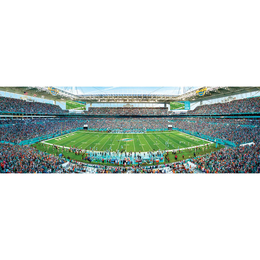 Miami Dolphins - 1000 Piece Panoramic Jigsaw Puzzle - Just $19.99! Shop now at Retro Gaming of Denver