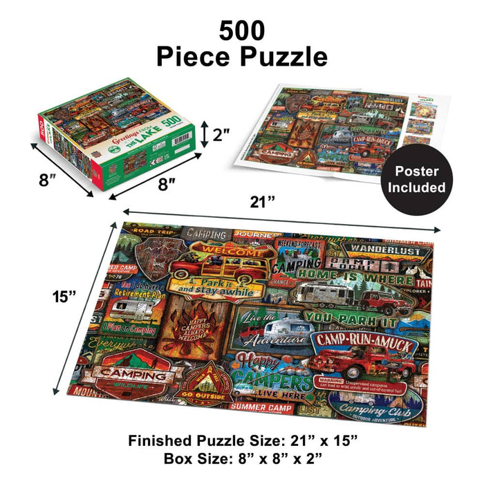 Greetings From The Lake - 500 Piece Jigsaw Puzzle - for just $14.99! 