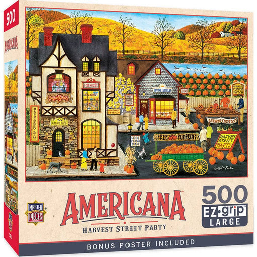 Americana - Harvest Street Party 500 Piece EZ Grip Jigsaw Puzzle - for just $14.99! 