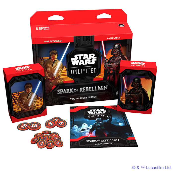 Star Wars: Unlimited - Spark of Rebellion Two-Player Starter - for just $34.99! 