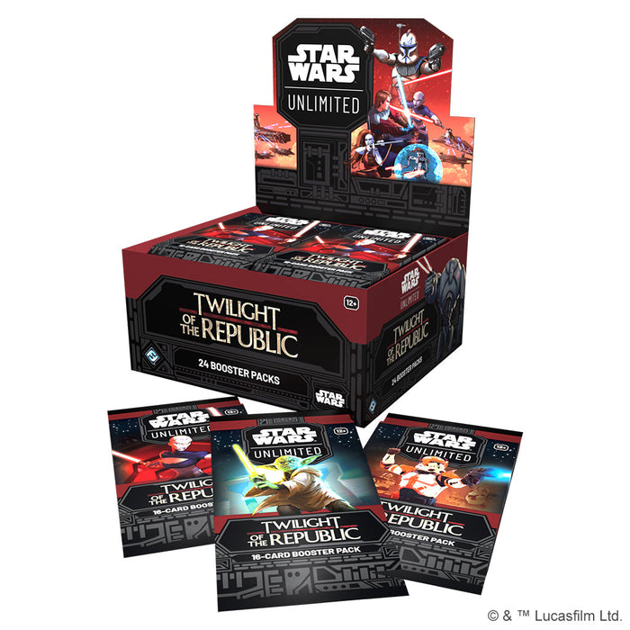 Star Wars: Unlimited - Twilight of the Republic Booster Display - for just $119.76! 