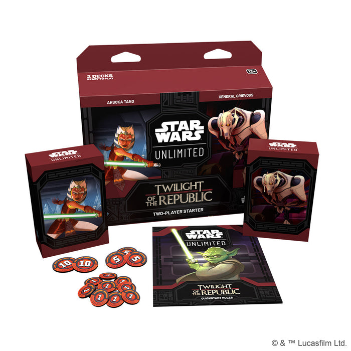 Star Wars Unlimited: Twilight of the Republic Two-Player Starter Kit - for just $34.99! 