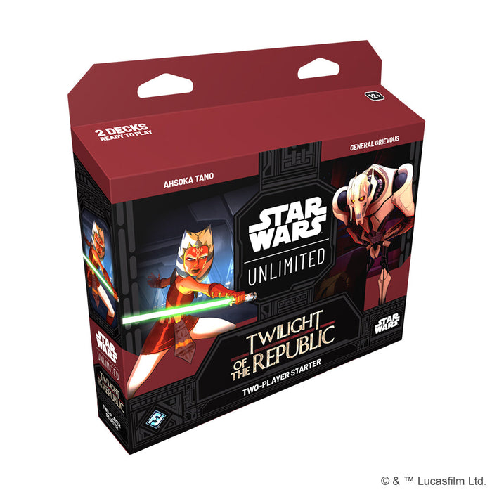 Star Wars Unlimited: Twilight of the Republic Two-Player Starter Kit - for just $34.99! 