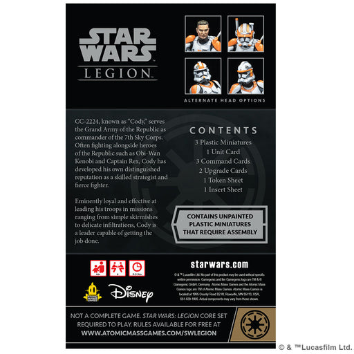Star Wars: Legion - Clone Commander Cody Commander Expansion - Premium Miniatures - Just $34.99! Shop now at Retro Gaming of Denver