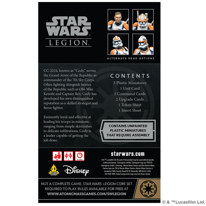Star Wars: Legion - Clone Commander Cody Commander Expansion - for just $34.99! 