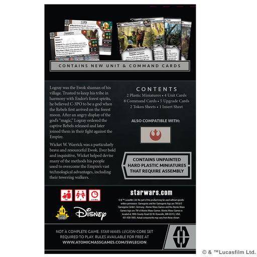 Star Wars Legion: Logray & Wicket Commander Expansion - for just $29.99! 
