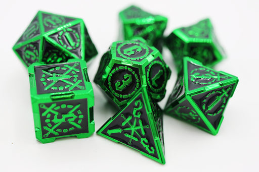 Crossed Swords: Sword of Darkness - Metal RPG Dice Set - for just $39.99! 