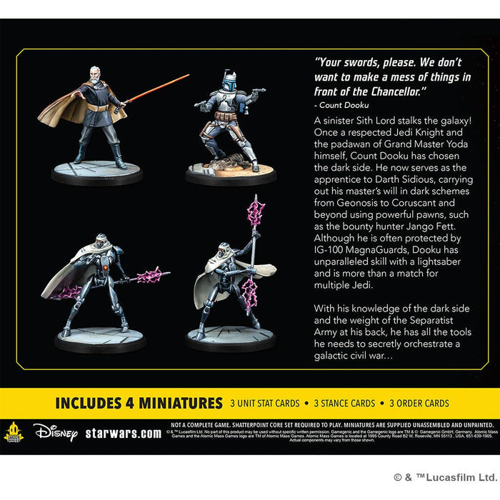 Star Wars Shatterpoint: Twice the Pride - Count Dooku Squad Pack - Premium Miniatures - Just $49.99! Shop now at Retro Gaming of Denver