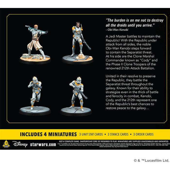 Star Wars Shatterpoint: Hello There - General Obi-Wan Kenobi Squad Pack - Premium Miniatures - Just $49.99! Shop now at Retro Gaming of Denver