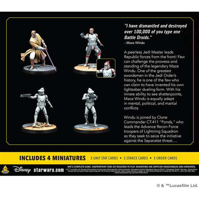 Star Wars Shatterpoint: This Party's Over: Mace Windu Squad Pack - Premium Miniatures - Just $49.99! Shop now at Retro Gaming of Denver