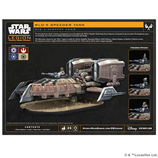 Star Wars: Legion – WL0-5 Speeder Tank - for just $84.99! 