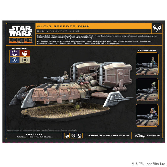 Star Wars: Legion – WL0-5 Speeder Tank - for just $84.99! 