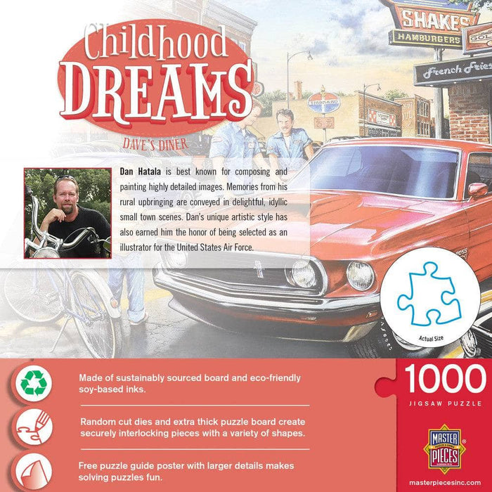 Childhood Dreams - Dave's Diner 1000 Piece Jigsaw Puzzle - for just $16.99! 