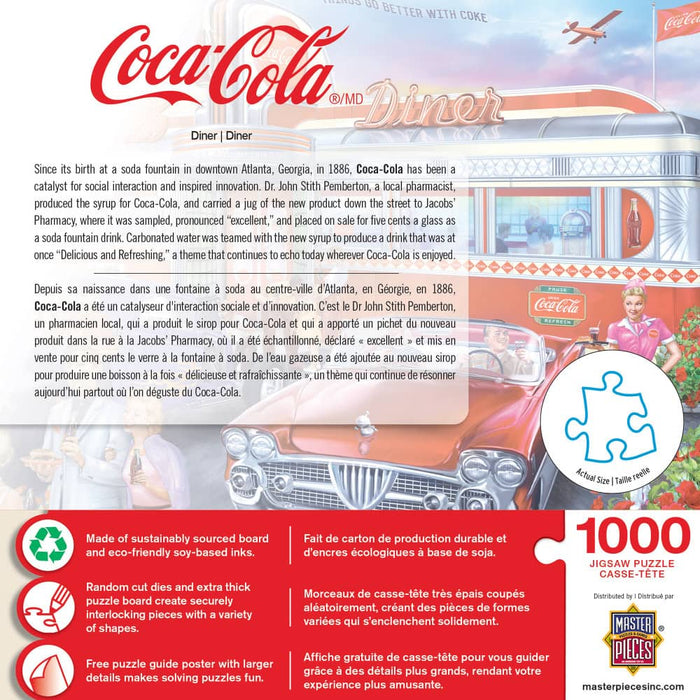 Coca-Cola - Diner 1000 Piece Jigsaw Puzzle - for just $16.99! 