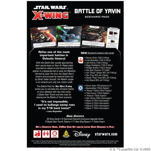 Star Wars: X-Wing 2nd Edition - Battle of Yavin Battle Pack - for just $24.99! 