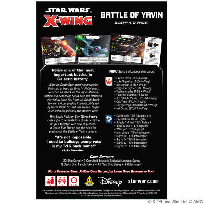 Star Wars: X-Wing 2nd Edition - Battle of Yavin Battle Pack - for just $24.99! 