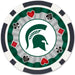 Michigan State Spartans 100 Piece Poker Chips - Just $29.99! Shop now at Retro Gaming of Denver