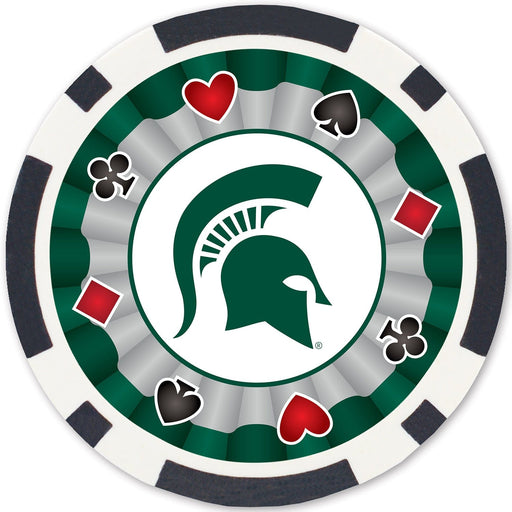 Michigan State Spartans 100 Piece Poker Chips - for just $14.99! 