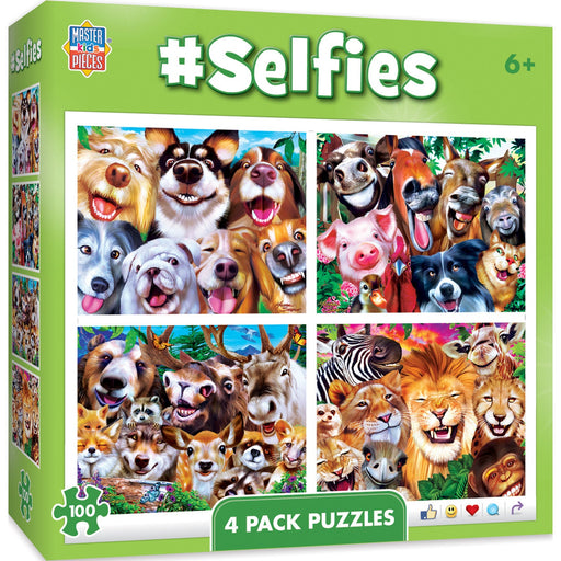 Selfies 100 Piece Jigsaw Puzzles 4-Pack - Just $14.99! Shop now at Retro Gaming of Denver